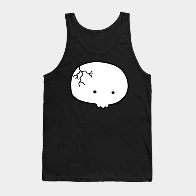 Skull Blob Tank Top by saradaboru